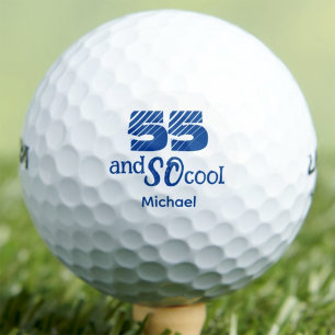55e verjaardag Golfer Cadeau voor Vader 55 Cool Aa Golfballen