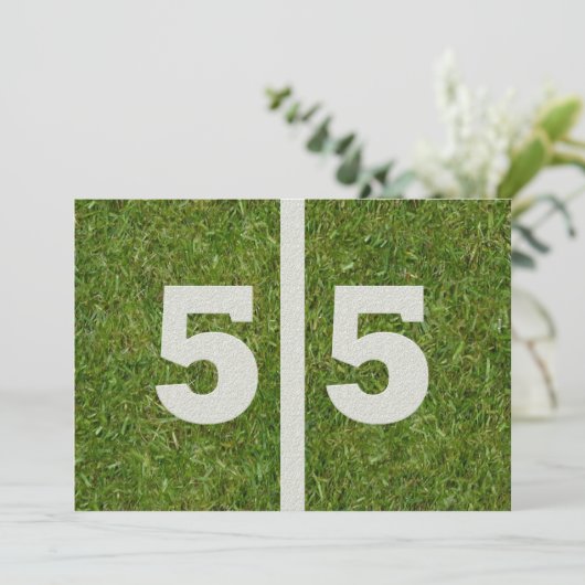 55e verjaardag! kaart (Staand voorkant)