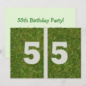 55e verjaardag! kaart (Voorkant / Achterkant)