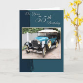 55e verjaardag kaart (Gele Bloem)