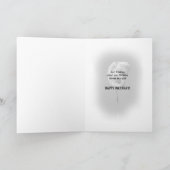 55e verjaardag Kaart met gedraaide roze flamingo (Binnen)