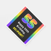 55e verjaardag: Regenboogspectrum # 55, Aangepaste Servet (Hoek)