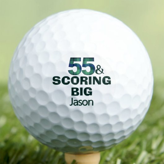 55e verjaardag Scoring Big aangepast koel cadeau Golfballen