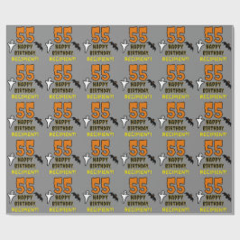 55e verjaardag: Spooky Halloween Thema, aangepaste Cadeaupapier
