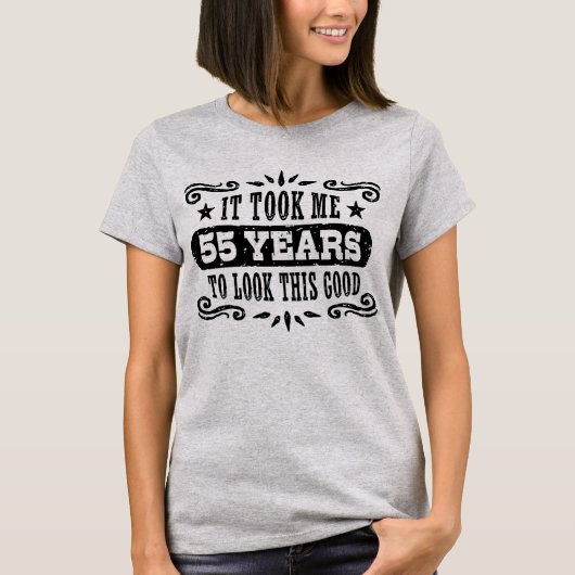 55e verjaardag t-shirt (Voorkant)
