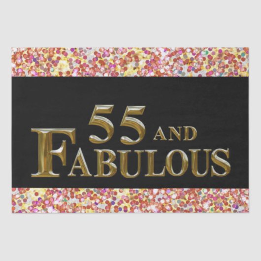 55e verjaardag tissuepapier (Voorkant)