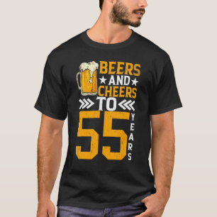 55e verjaardag van bier en kaas tot 55 jaar Mok va T-shirt