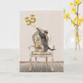 55e verjaardag van de ballonnen en de kat van de t kaart (Gele Bloem)