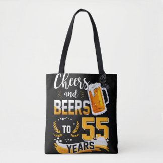55e verjaardag van de kaasmakerij en bier tot 55 j tote bag