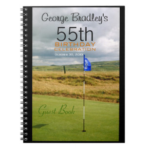 55e verjaardag van de viering Golf van het Guest B Notitieboek