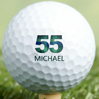 55e verjaardagscadeau voor vader groen blauw gerui golfballen