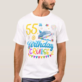 55e verjaardagscruise B-Day Party Mannen T-shirt