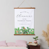 55e Verjaardagsfeest December Geboorte Bloem Welko Hangend Wandkleed (Slaapkamer)