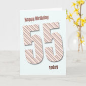 55e verjaardagskaart kaart (Gele Bloem)