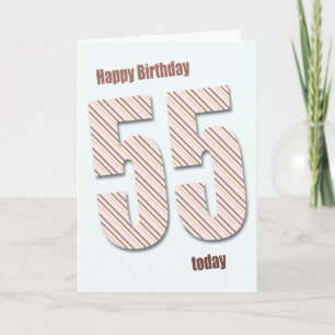 55e verjaardagskaart kaart