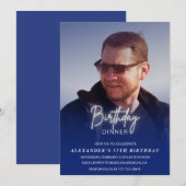 55e verjaardagsuitnodiging Verjaardagsdiner Foto M Kaart (Voorkant / Achterkant)