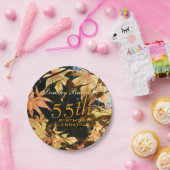 55e Verjaardagsviering Herfst Custom P. Borden Papieren Bordje (Feest)