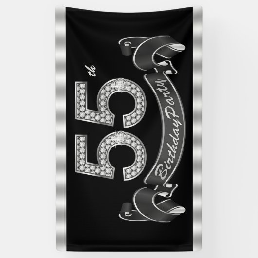 55e verpartij spandoek (Verticaal)