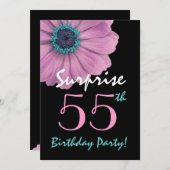 55e verrassingsdag  roze dag kaart (Voorkant / Achterkant)