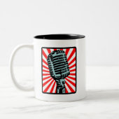 55S  microfoon Tweekleurige Koffiemok (Links)