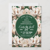 55ste bruiloft Jubileum Magnolias Kaart (Voorkant)