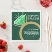 55ste huwelijksverjaardag feest leuke weetjes serv servet (Insitu)