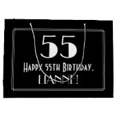55ste verjaardag: Art Deco geïnspireerde stijl "55 Groot Cadeauzakje