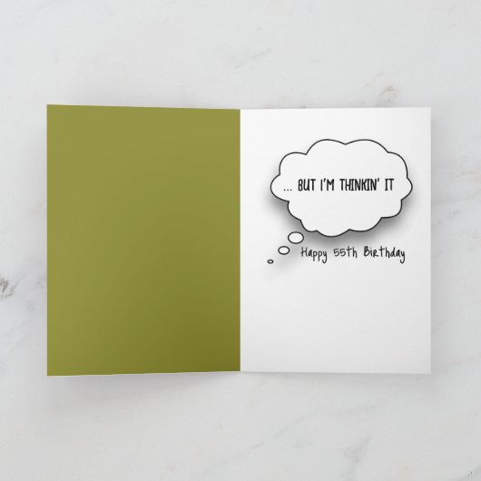 55ste verjaardag Beer met bier Mok Kaart (Binnen)