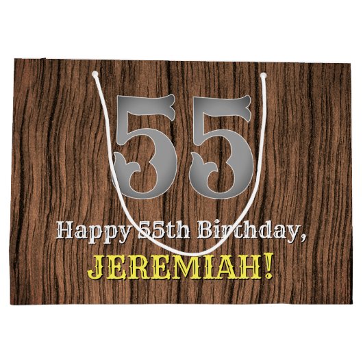 55ste verjaardag: Country Western geïnspireerd uit Groot Cadeauzakje (Achterkant)