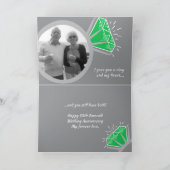 55ste verjaardag Emerald ring nu foto Kaart (Binnen)