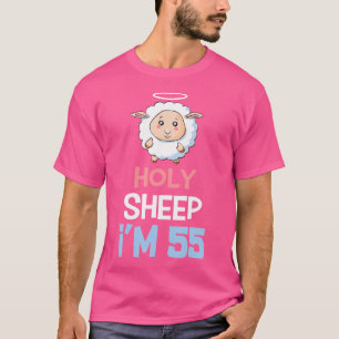 55ste verjaardag Grappig Schaap Ik ben 55 jaar oud T-shirt