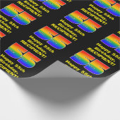 55ste verjaardag: Leuke, kleurrijke regenboog geïn Cadeaupapier (Hoek)