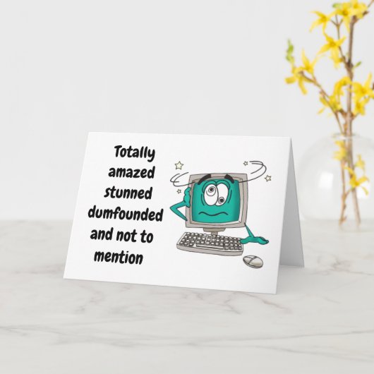 "55ste" VERJAARDAG-VERWARDE COMPUTER Kaart (Gele Bloem)