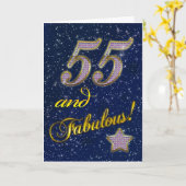 55ste verjaardag voor Fabelachtig iemand Kaart (Gele Bloem)