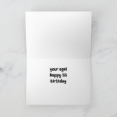 *55ste VERJAARDAG WENSEN* WAT IS ER AAN DE HAND? J Kaart (Binnen)