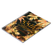 55th Birthday Celebration Autumn Custom Guest Book Notitieboek (Linkerzijde)