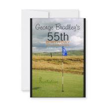 55th Birthday Celebration Golf  Invite