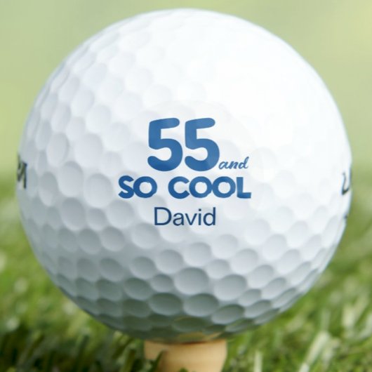 55th Birthday Classic 55 and So Cool Blue Golfballen