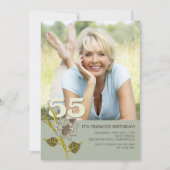 55th Birthday Foto Uitnodiging (Voorkant)