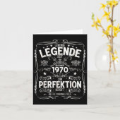 55th Birthday Gift Men Women Legend December 1970  Kaart (Gele Bloem)