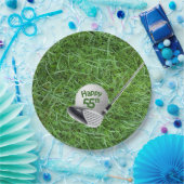 55th Birthday Golf Ball and Club Paper Bord (Feest)
