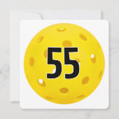 55th Birthday Pickleball Party Kaart (Voorkant)