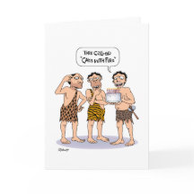 55th "Cake with Fire" Birthday Card