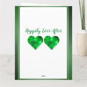 55th Emerald Wedding Jubileum Kaart mama en papa (Achterkant)