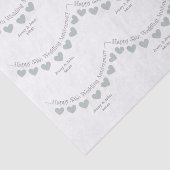 55th Emerald Wedding Jubileum tissue Tissuepapier (Detail)