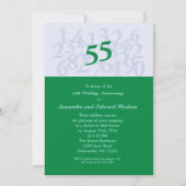 55th Emerald Wedding Jubileum Uitnodiging (Voorkant)