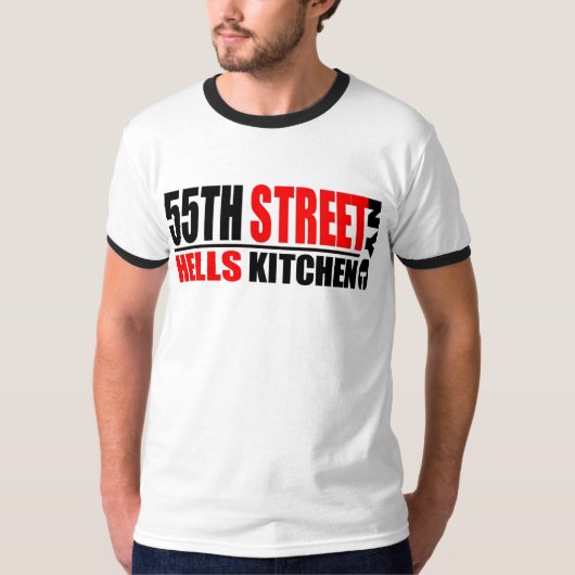 55th Street Hell's Kitchen NYC Logo Shirt (Voorkant)