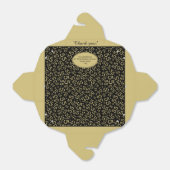 55th Verjaardag Zwart/Goud Willekeurig Nummerpatro Bedankdoosjes (Uitgevouwen)