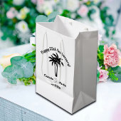 55th Wedding Anniversary Palm Trees Medium Cadeauzakje