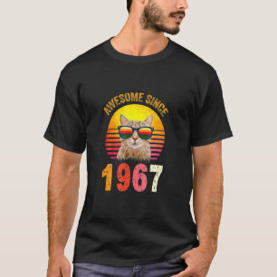 55u  geboorte kat Geweldige sinds 1967 T-shirt